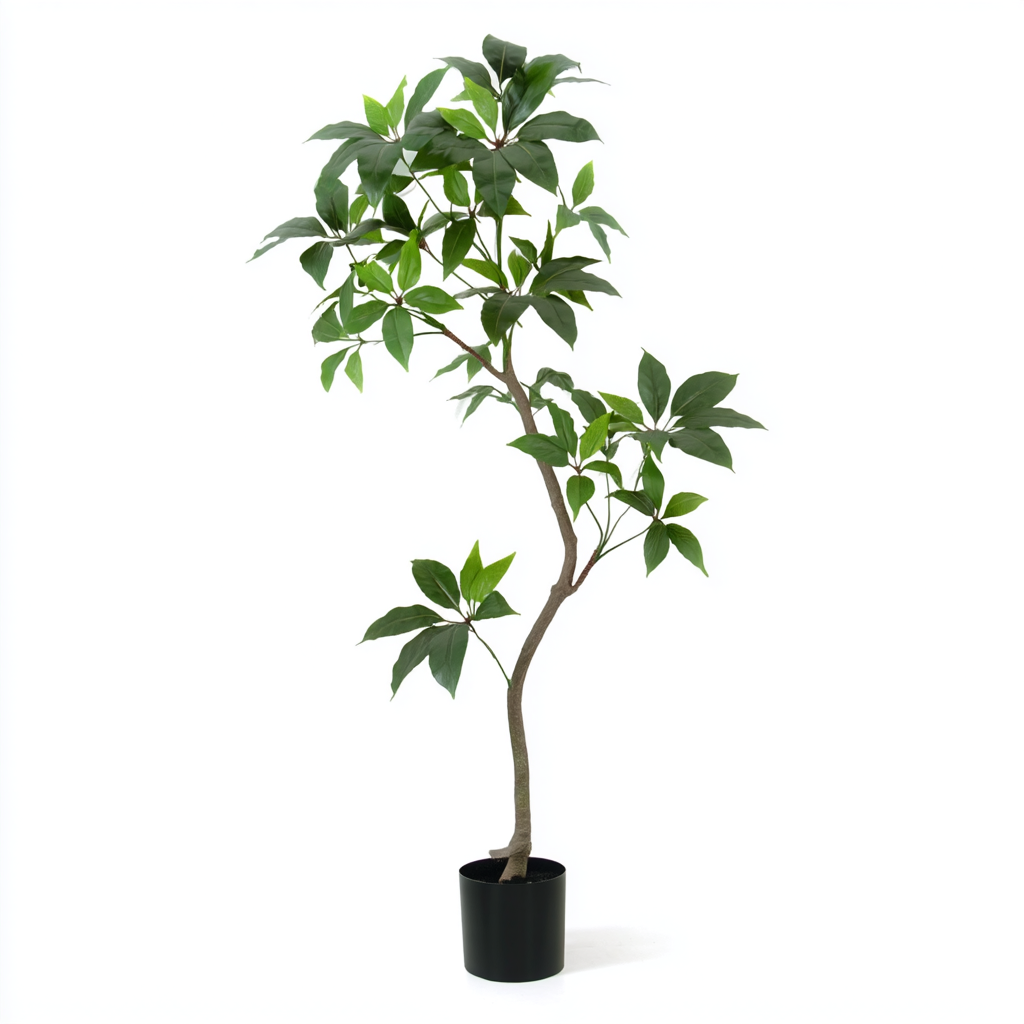 Kunstig Paraply-leaf Tre 150 cm