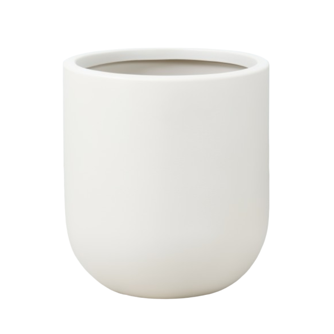 25 cm Dekorpotte Perlehvit