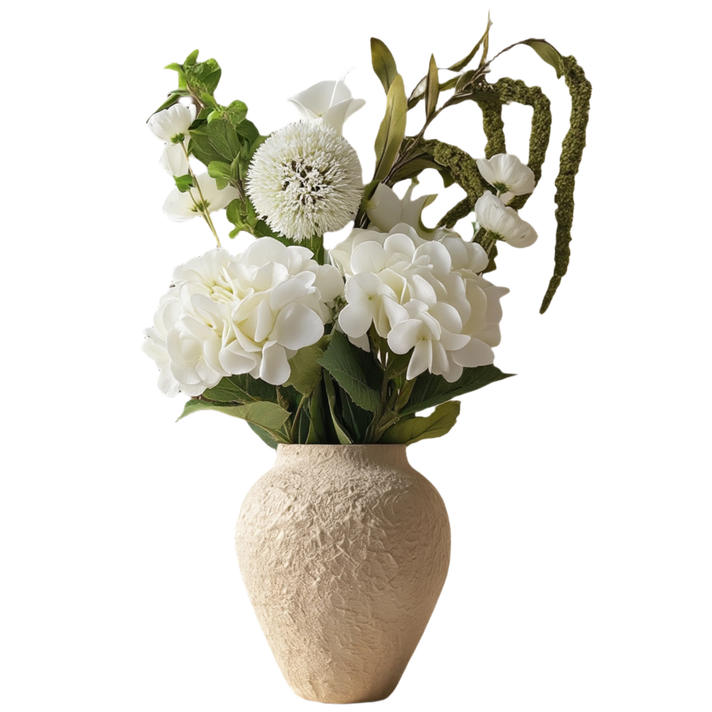 Elysia Hvit Bukett – bukett i vase